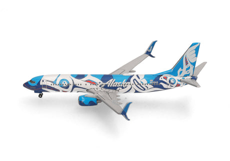 Herpa Alaska Airlines Boeing 737-800 "Xáat Kwáani (Salmon People) 1/500 Scale