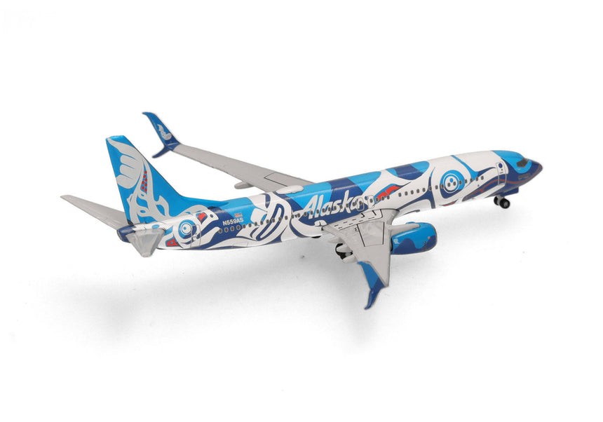 Herpa Alaska Airlines Boeing 737-800 "Xáat Kwáani (Salmon People) 1/500 Scale