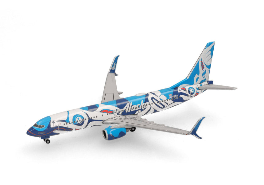Herpa Alaska Airlines Boeing 737-800 "Xáat Kwáani (Salmon People) 1/500 Scale