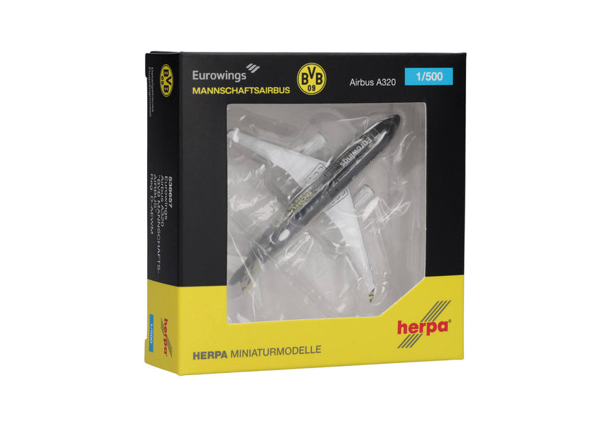 Herpa Eurowings Airbus A320 "BVB Mannschaftsairbus" D-AEWM (2025) 1/500 Scale