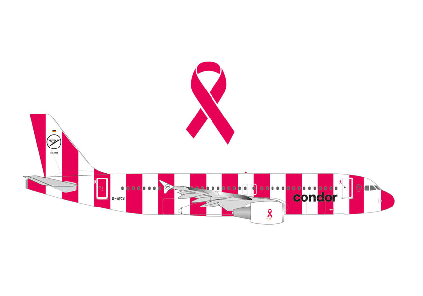 Herpa Condor Airbus A320 "FlyPink Plane" 1/500 Aircraft Scale Model