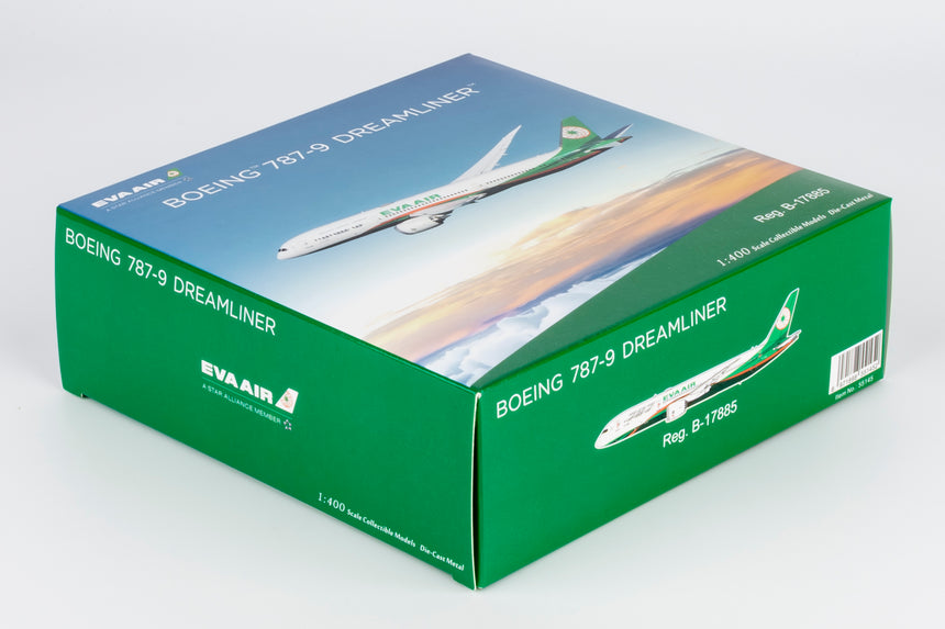 NG Models Eva Airways Boeing 787-9 Dreamliner B-17885 1/400 Aircraft Scale Model