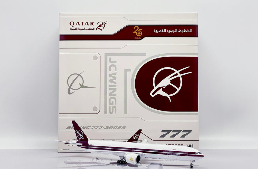 JC Wings Qatar Airways Boeing 777-300ER (A7-BAC) 1/400 Aircraft Scale Model