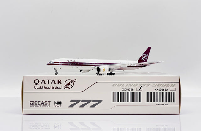 JC Wings Qatar Airways Boeing 777-300ER (A7-BAC) 1/400 Aircraft Scale Model