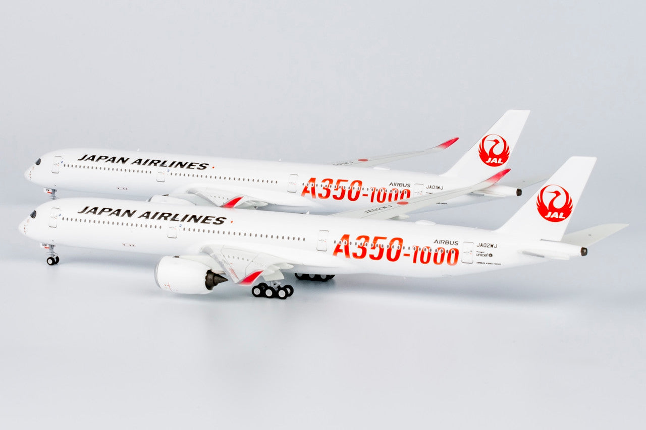 NG Models Japan Airlines (JAL) (Red "A350-1000" Titles) Airbus A350-1000 JA01WJ 1/400 Scale
