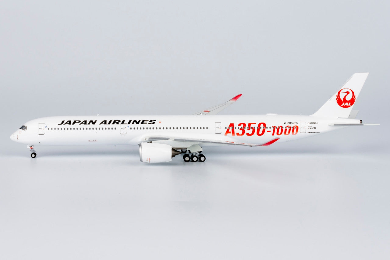 NG Models Japan Airlines (JAL) (Red "A350-1000" Titles) Airbus A350-1000 JA01WJ 1/400 Scale