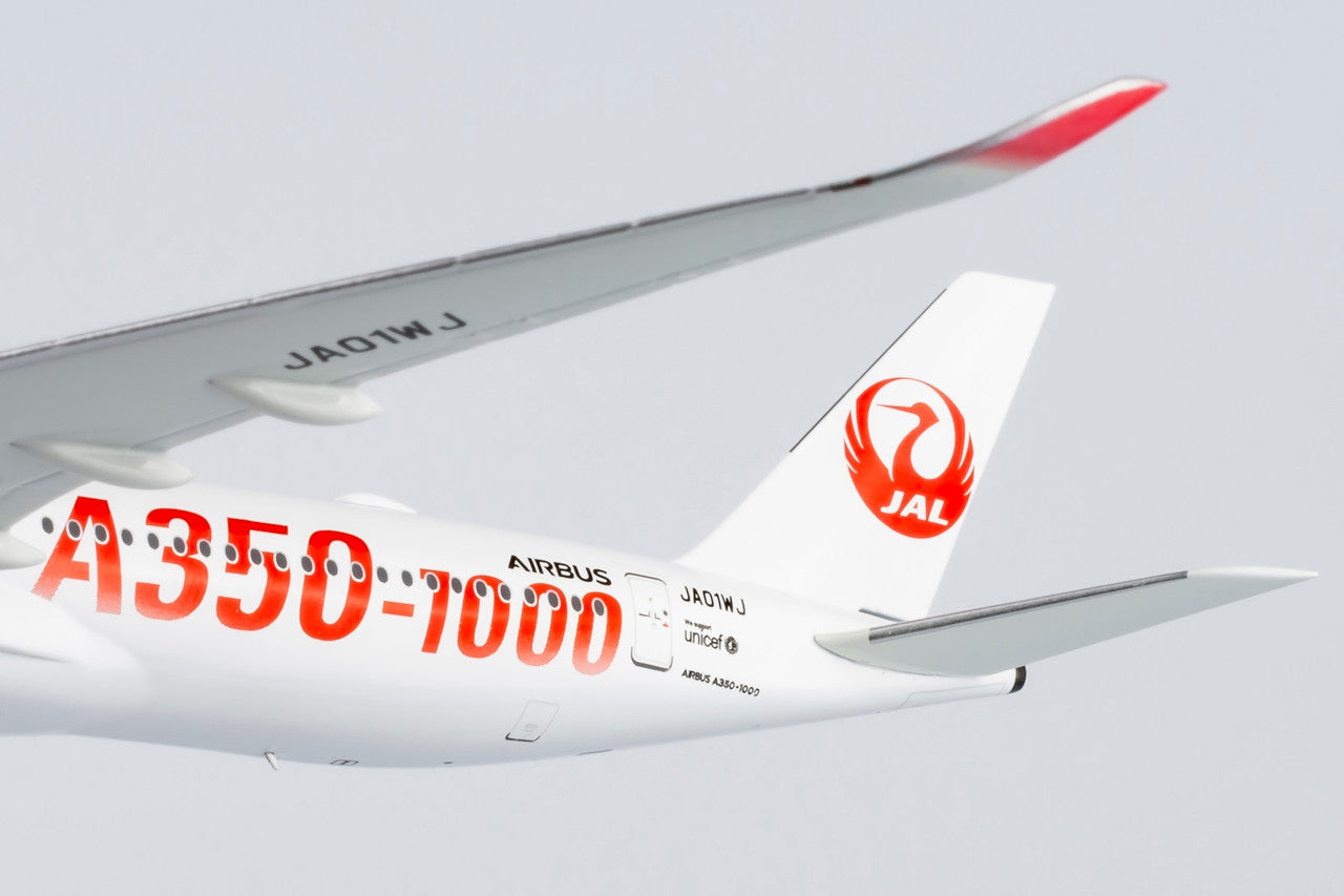 NG Models Japan Airlines (JAL) (Red "A350-1000" Titles) Airbus A350-1000 JA01WJ 1/400 Scale