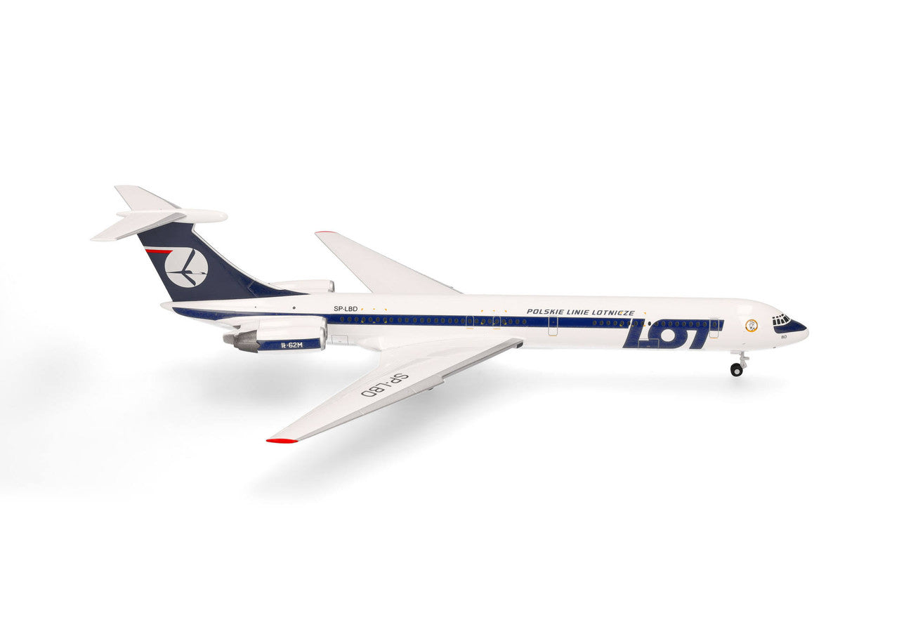 Herpa LOT Polish Airlines Ilyushin IL-62M – SP-LBD “Wladyslaw Sikorski” 1/200