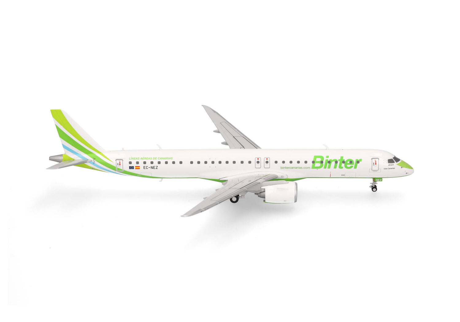 Herpa Binter Canarias Embraer E195-E2 - “Islas Canarias” - EC-NEZ 1/200 Aircraft Scale Model