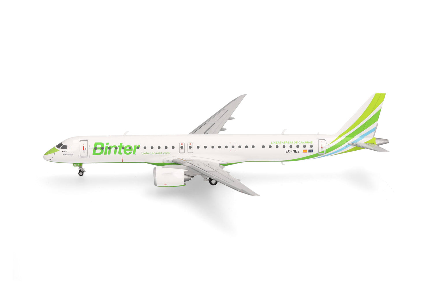 Herpa Binter Canarias Embraer E195-E2 - “Islas Canarias” - EC-NEZ 1/200 Aircraft Scale Model