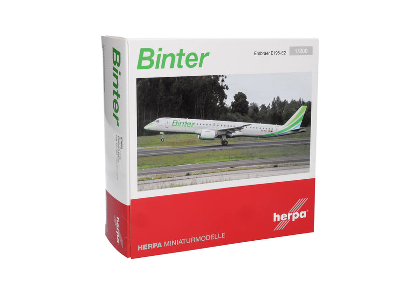 Herpa Binter Canarias Embraer E195-E2 - “Islas Canarias” - EC-NEZ 1/200 Aircraft Scale Model