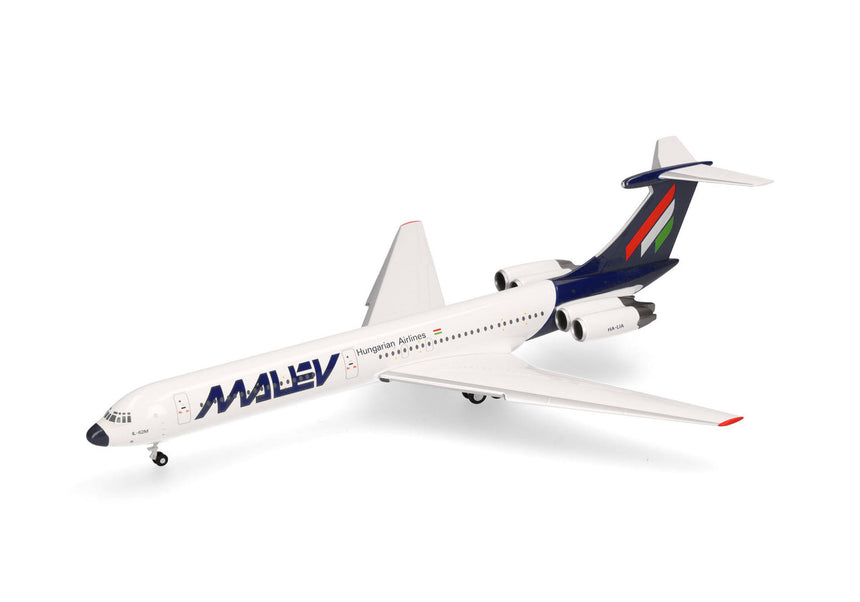 Herpa Malév Hungarian Airlines Ilyushin IL-62M HA-LIA 1/200 Scale