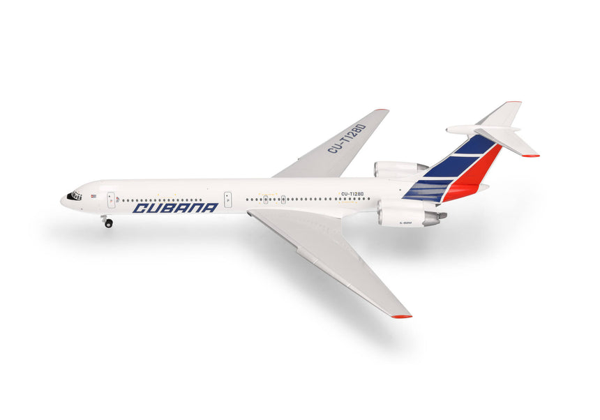 Herpa Cubana de Aviación Ilyushin IL-62M - T1280 1/200 Aircraft Scale Model