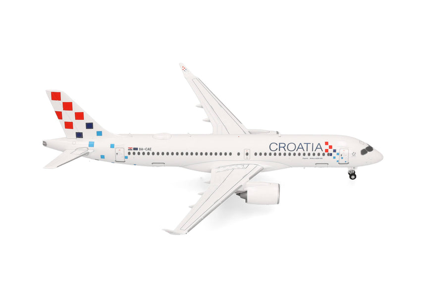 Herpa Croatia Airlines Airbus A220-300 – 9A-CAE 1/200 Scale