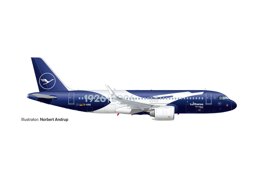 Herpa Lufthansa Airbus A320neo "100 Jahre" – D-AING "Kerpen" 1/200 Aircraft Scale Model