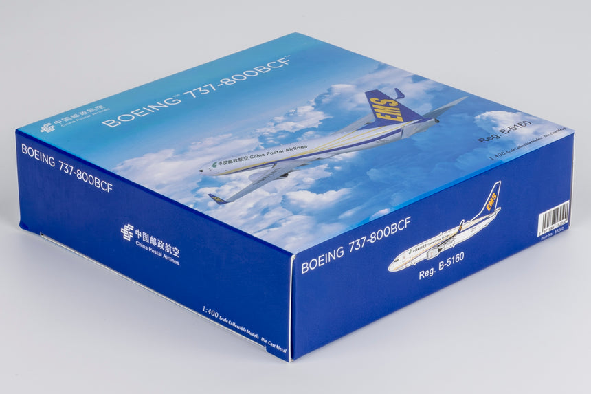 NG Models China Postal Airlines Boeing 737-800BCF/w B-5160 1/400 Aircraft Scale Model