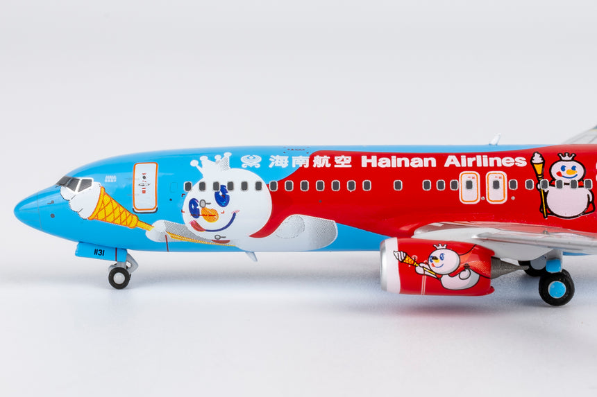 NG Models Hainan Airlines (Mixue colors #1) Boeing 737-800/w B-1131 1/400 Aircraft Scale Model
