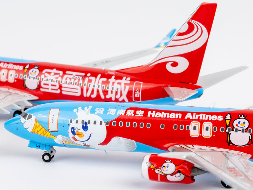 NG Models Hainan Airlines (Mixue colors #2) Boeing 737-800/w B-1141 1/400 Aircraft Scale Model