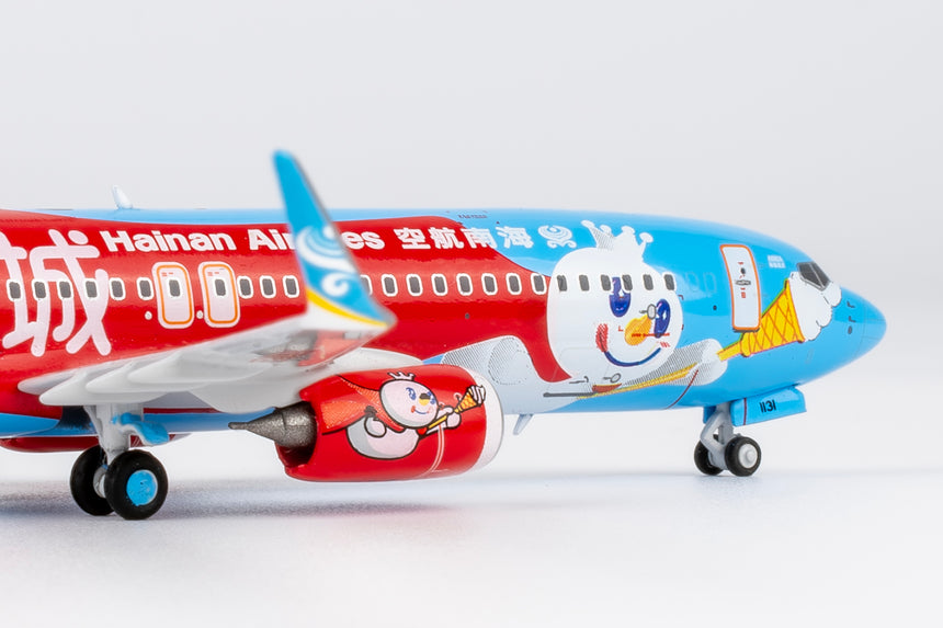 NG Models Hainan Airlines (Mixue colors #1) Boeing 737-800/w B-1131 1/400 Aircraft Scale Model