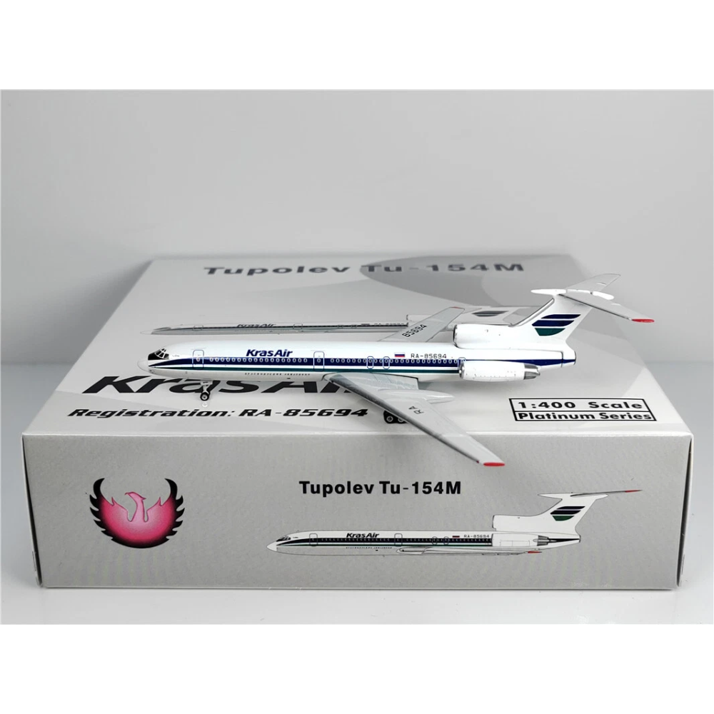 Phoenix KrasAir Tupolev TU-154M RA-85694 1/400 Aircraft Scale Model