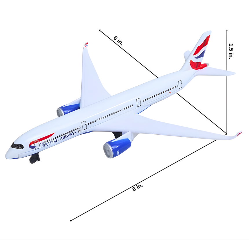 British Airways Airbus A350 Single Diecast Airplane Model Toy