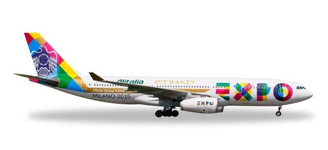 Phoenix Etihad Airways Airbus A330-200 'Expo 2015' 1/400 Aircraft Scale Model