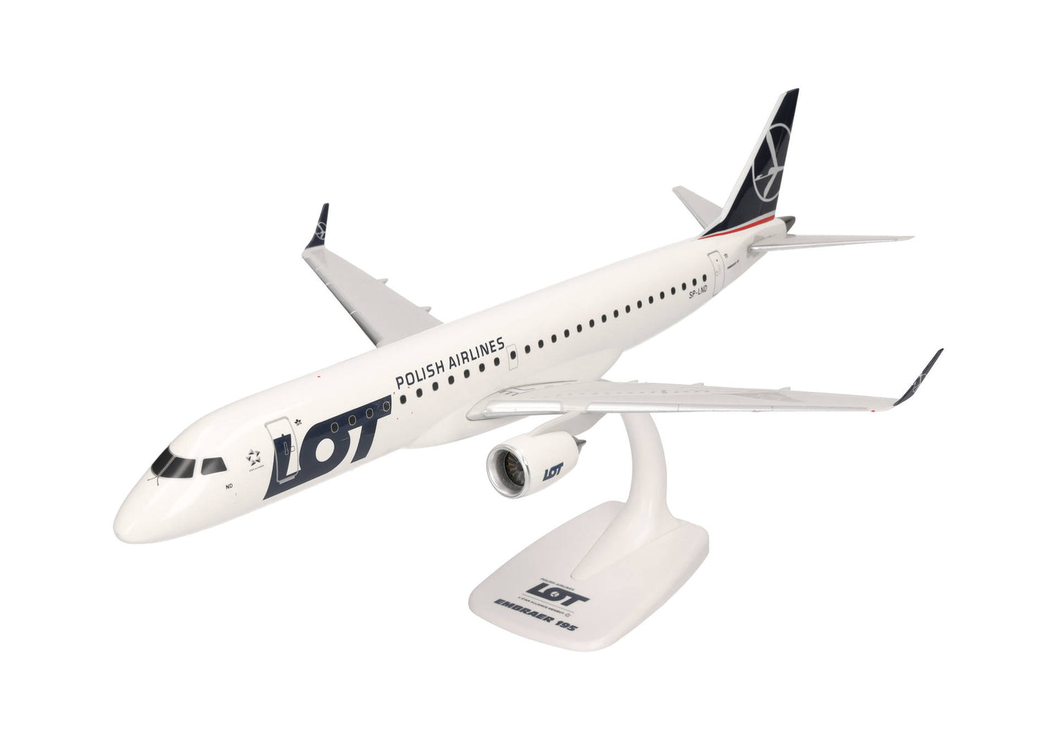 Herpa LOT Polish Airlines Embraer E195 - SP-LND 1/100 Scale