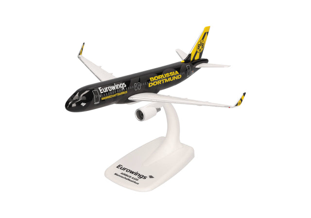 Herpa Snapfit Eurowings Airbus A320, D-AEWM, "BVB Mannschaftsairbus" (2025) 1/200 Aircraft Scale Model