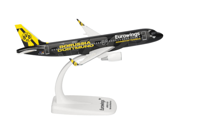 Herpa Snapfit Eurowings Airbus A320, D-AEWM, "BVB Mannschaftsairbus" (2025) 1/200 Aircraft Scale Model