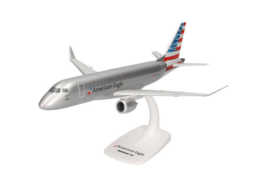 Herpa Snapfit American Eagle Embraer E175 – N515SY 1/100 Aircraft Scale Model