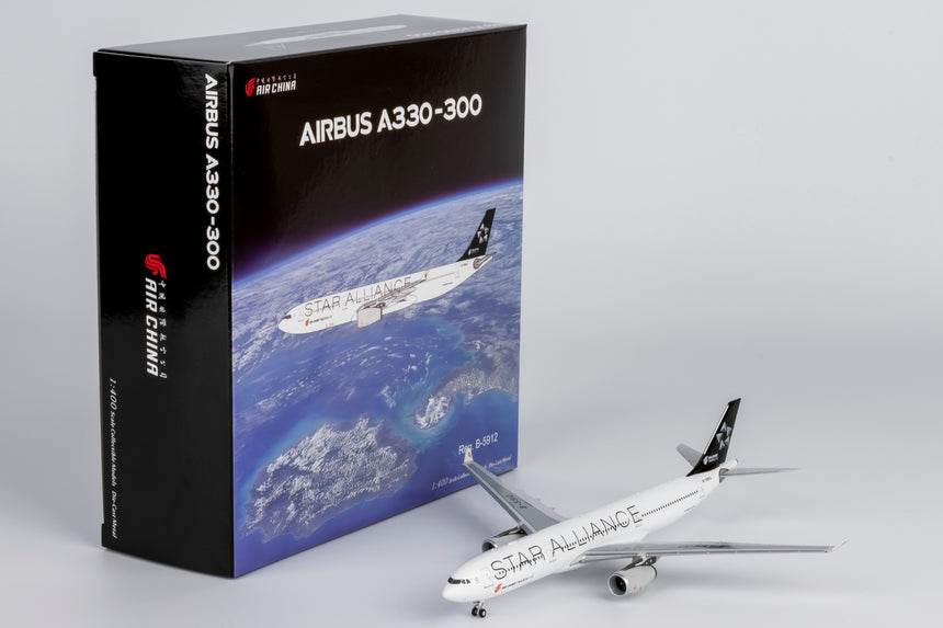 NG Models Air China Star Alliance Airbus A330-300 B-5912 1/400 Aircraft Scale Model