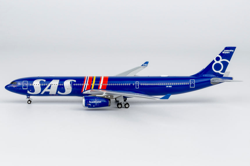 NG Models SAS Scandinavian Airlines Airbus A330-300 LN-RKR Celebrating 80 Years Livery; (Ultimate) 1/400 Aircraft Scale Model