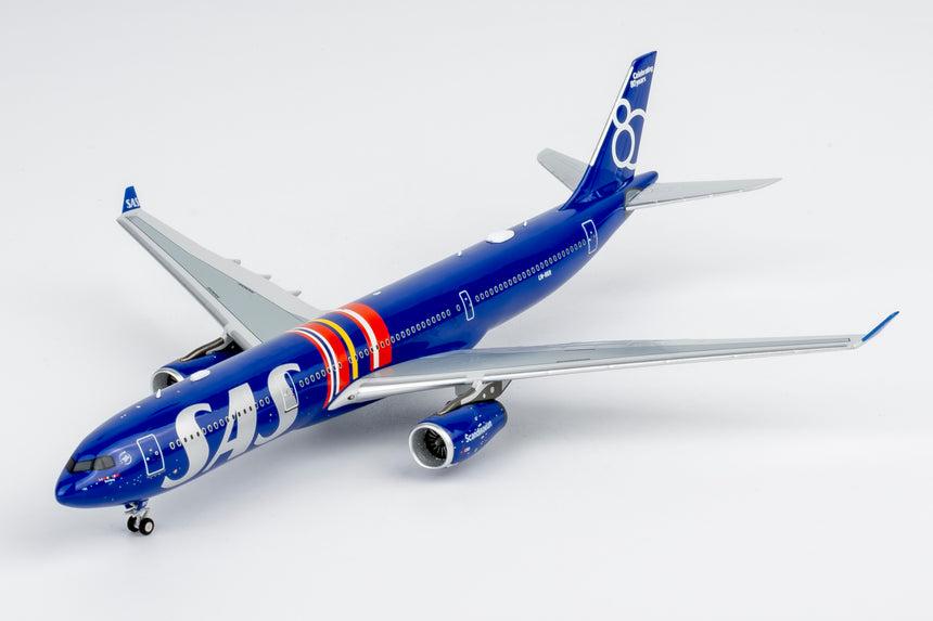 NG Models SAS Scandinavian Airlines Airbus A330-300 LN-RKR Celebrating 80 Years Livery; (Ultimate) 1/400 Aircraft Scale Model