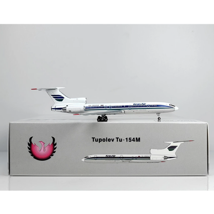 Phoenix KrasAir Tupolev TU-154M RA-85694 1/400 Aircraft Scale Model