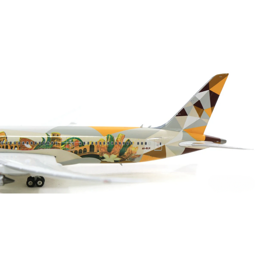Phoenix Etihad Airways Boeing 787-9 'Choose Italy' A6-BLH 1/400 Aircraft Scale Model