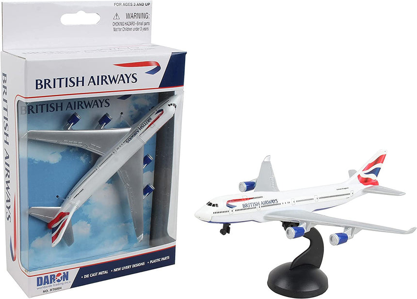British Airways Boeing 747 Airplane Model Toy