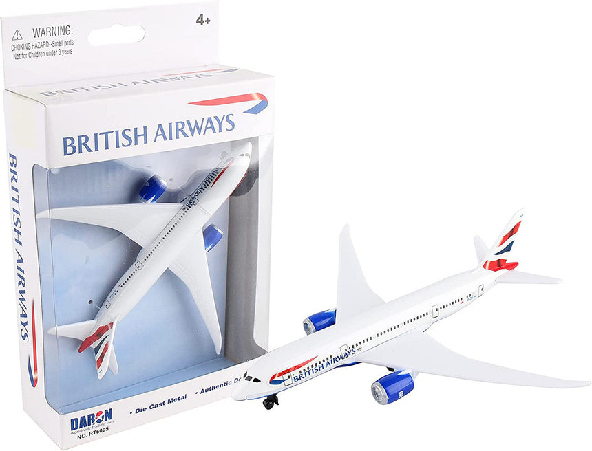 British Airways Boeing 787 Airplane Model Toy
