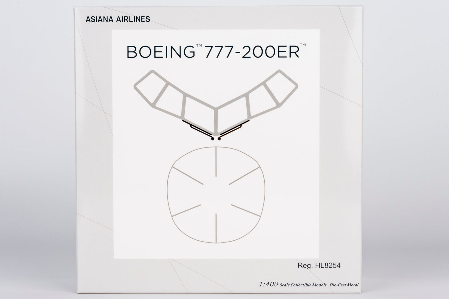 NG Models Asiana Airlines Boeing 777-200ER HL8254 1/400 Scale