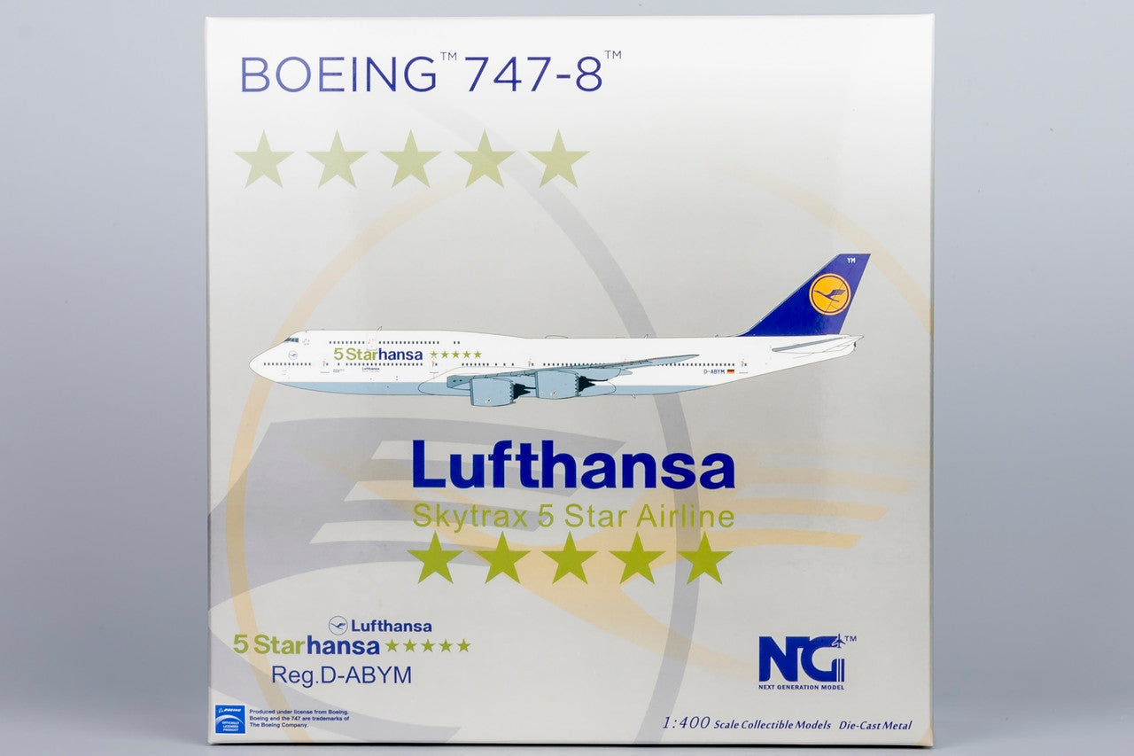 NG Model Lufthansa Boeing 747-8 D-ABYM(5 Starhansa titles) 1/400 Scale