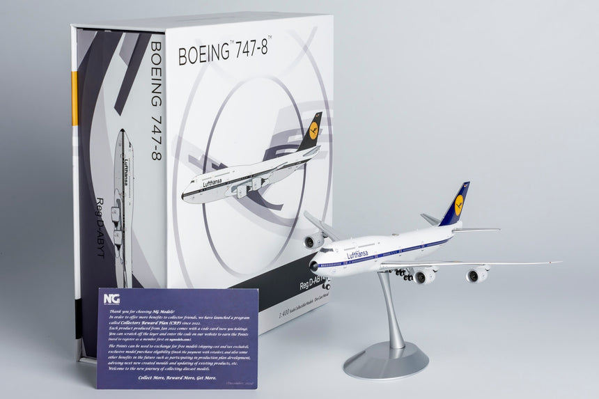 NG Models Lufthansa Boeing 747-8-D-ABYT retro colors (ULTIMATE COLLECTION) 1/400 Aircraft Scale Model