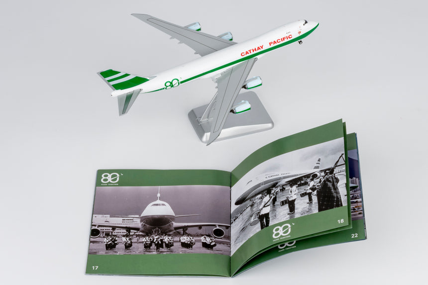 NG Models Cathay Pacific Airways Boeing 747-8F B-LJE (80 Years Anniversary Retro Livery) (Ultimate) 1/400 Aircraft Scale Model