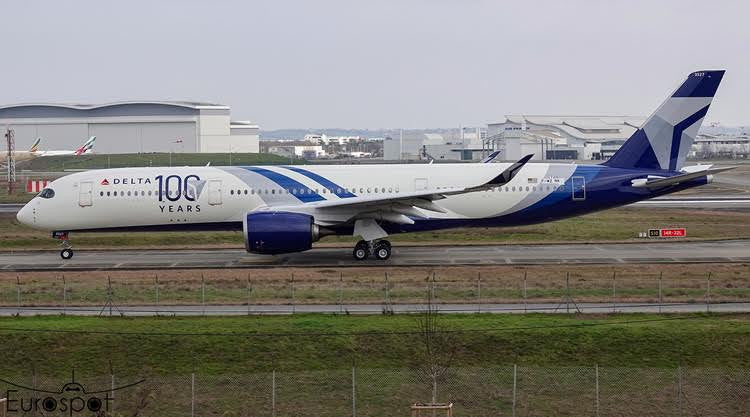 Phoenix Delta Air Lines 100th Airbus A350-900 N527DN 1/400 Aircraft Scale Model