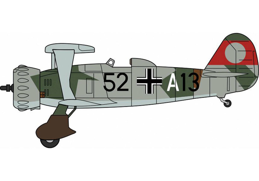 Herpa Henschel 123 3./StG (Sturzkampfgeschwader) 165. "Immelmann", 1937 (ohne Hakenkreuz, without Swastika) 1/72 Aircraft Scale Model