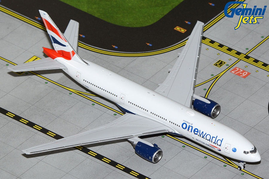 GeminiJets British Airways Boeing 777-200ER G-YMMR One World Livery 1/400 Scale