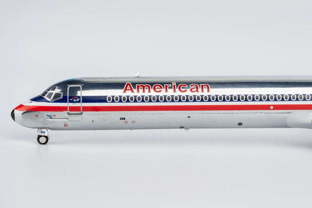 NG Models American Airlines (Black Nose Cone) McDonnell Douglas MD-82 N236AA 1/400 Aircraft Scale Model