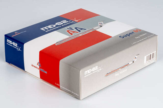 NG Models American Airlines (Black Nose Cone) McDonnell Douglas MD-82 N236AA 1/400 Aircraft Scale Model