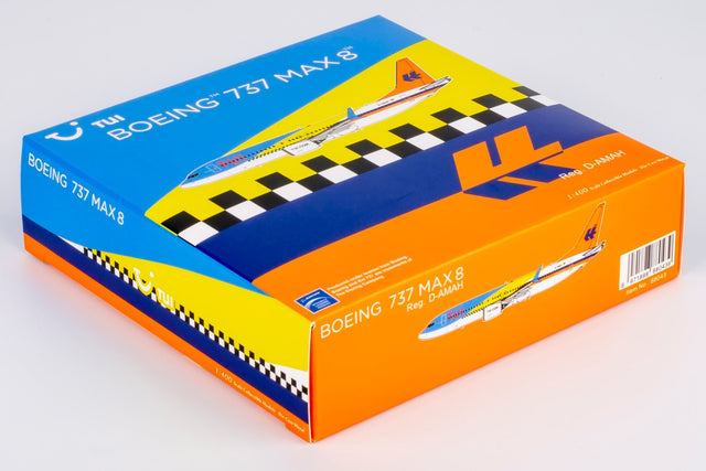 NG Models TUI fly Boeing 737 MAX 8 D-AMAH "50 Years" Livery 1/400 Scale Model