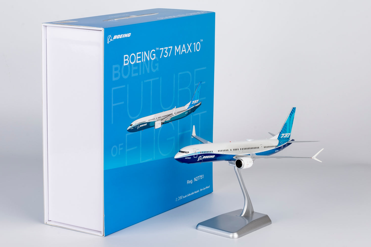 NG Models The Boeing Company Boeing 737 MAX 10 N27751 1/200 Aircraft Scale Model