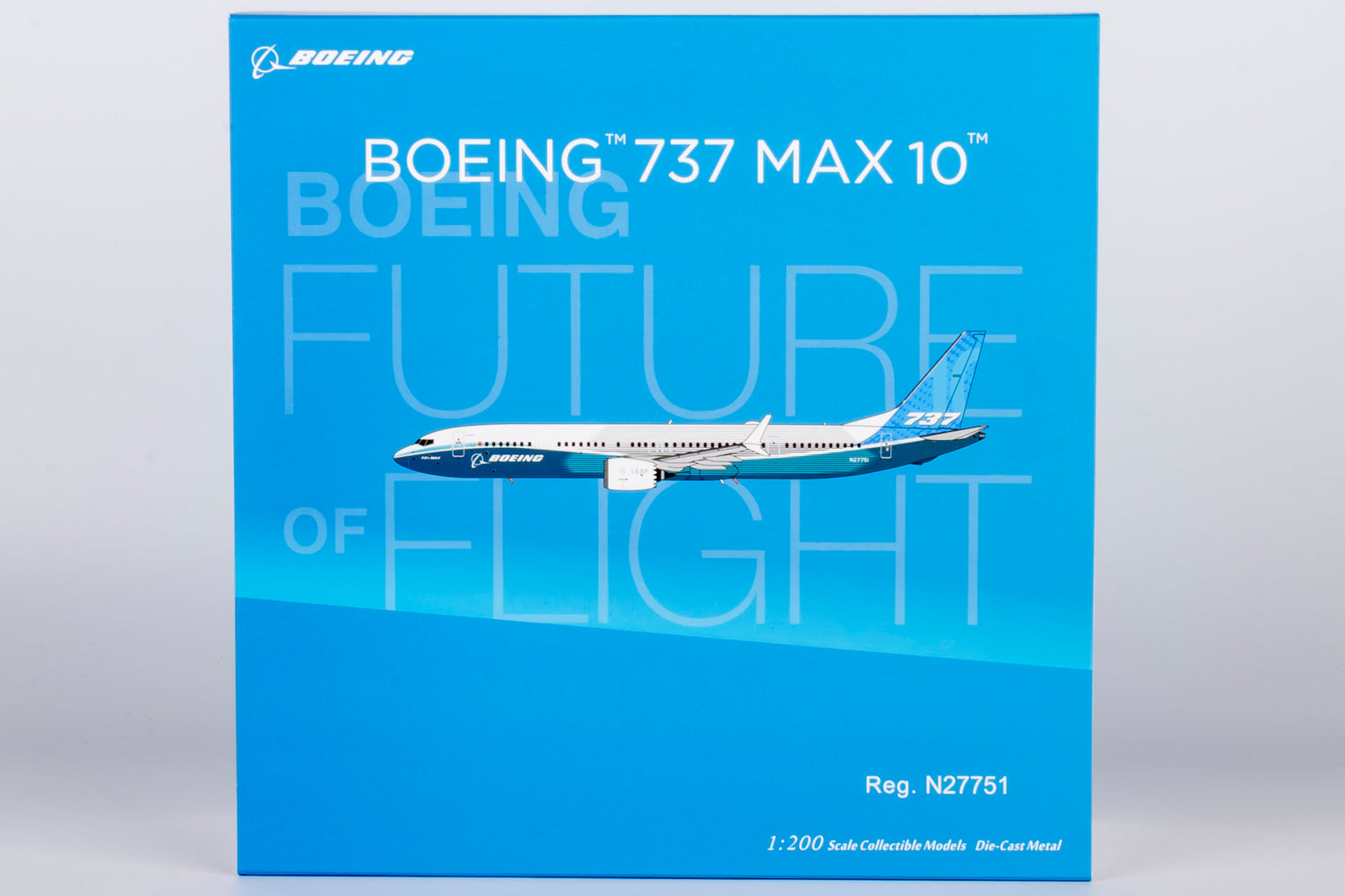 NG Models The Boeing Company Boeing 737 MAX 10 N27751 1/200 Aircraft Scale Model
