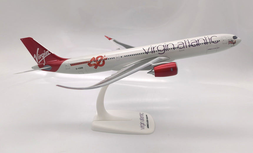 PPC Models Virgin Atlantic 40Th Anniversary Airbus A330-900 Neo 1/200 Aircraft Scale Model